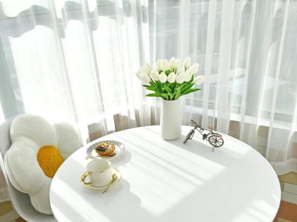 Mandy's 20pcs White Flowers Artificial Tulip Silk Fake Flowers 13.5" Wedding Decorations - Image 8