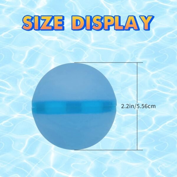 12 PCS Reusable Water Balloons Balls, Soft Silicone Quick Fill Balloons Splash Summer Party Gift Pool - Image 5