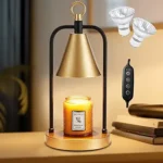 Candle Warmer Lamp with Timer, Electric Candle Wax Warmer for Various Size Candle Jar