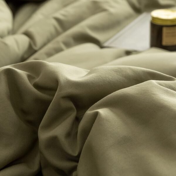 ROSGONIA Queen Comforter Set Olive Green 3pcs Bedding Sets Queen 1 Boho Olive Comforter & 2 Pillowcases - Image 7