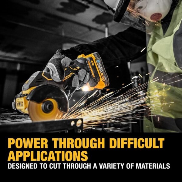DEWALT 20V MAX Cut-Off Tool 3 in 1 Brushless Power Through Difficult Materials Connected LED Work Light Bare Tool Only - Image 5