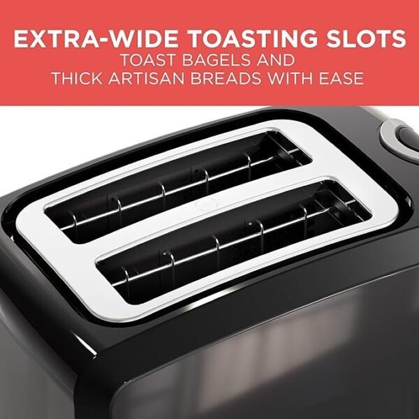 BLACK+DECKER 2-Slice Toaster, T2569B, Extra Wide Slots - Image 2