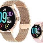 Ladies' smartwatch Comes with a Gold Strap