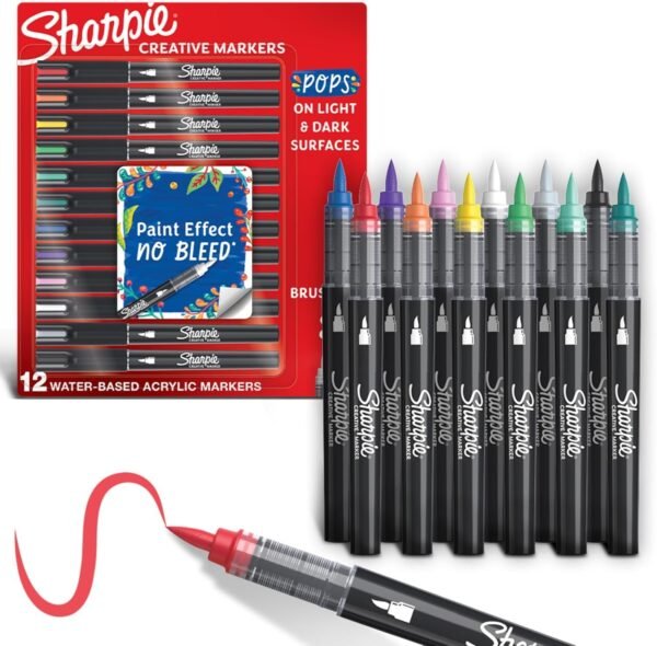 SHARPIE Creative Markers, Water-Based Acrylic Markers